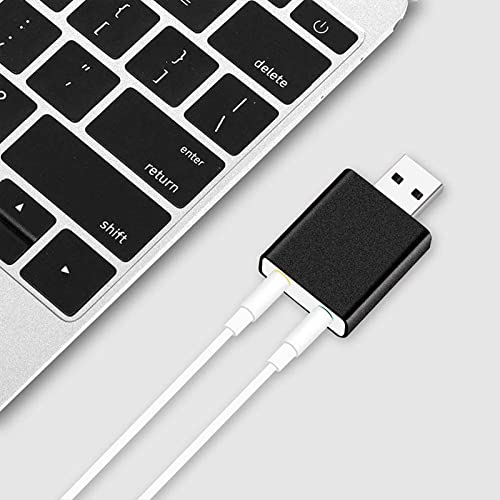 Luckxing Carte Son Externe USB | Ordinateur Portable PC Carte Son stéréo | Étudiant Professionnel | Audio Clair | 1 Port