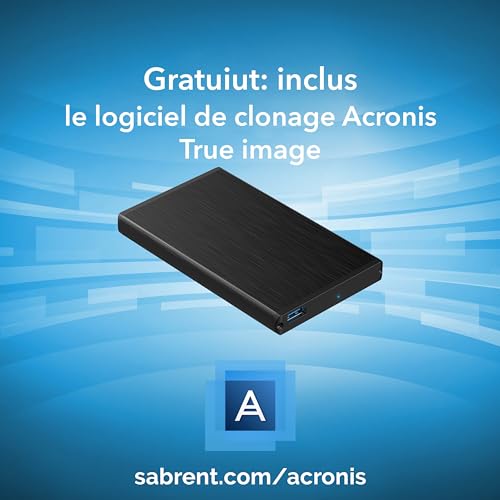  "SABRENT Boitier Externe HDD SSD |5" USB |2 Aluminium Sans Outils EC-UK30"  
| "Boitier Externe SATA |5" HDD/SSD USB |2
