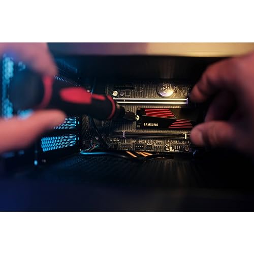 Samsung SSD 990 PRO 2 To NVMe M.2 PCIe |0 Vitesse lecture 7450 Mo/s Gestion chaleur intelligente