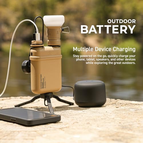 ELECOM NESTOUT Chargeur Portable 15000mAh pour Smartphone/Tablette, Chargeur Solide IP67 Imperméable 32W USB-C PD, Idéal