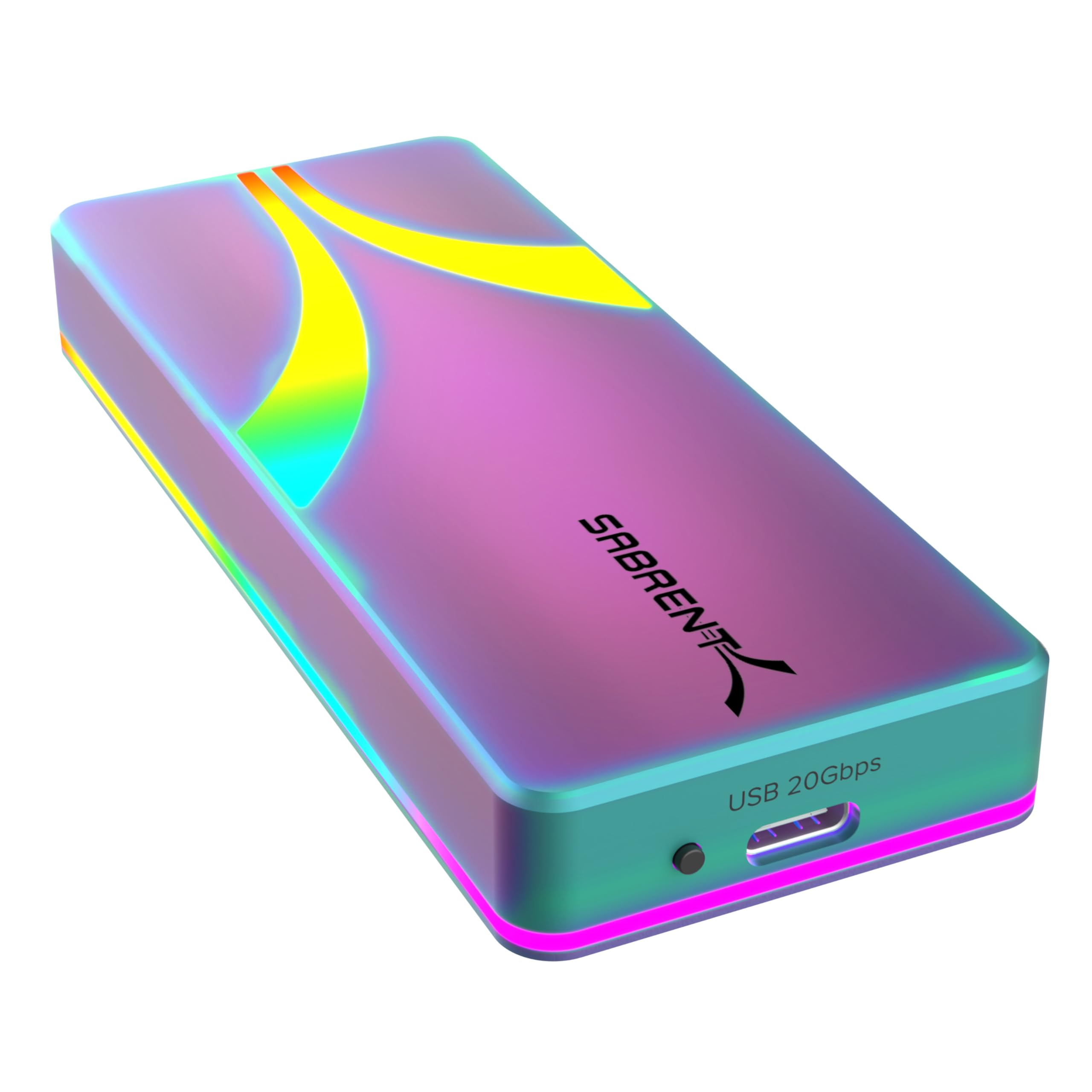 SABRENT Boîtier SSD NVMe M.2 USB |2 Gen 2x2 20Gbps, Adaptateur Externe en Aluminium Durable pour M.2 SATA 2230/2242/2260