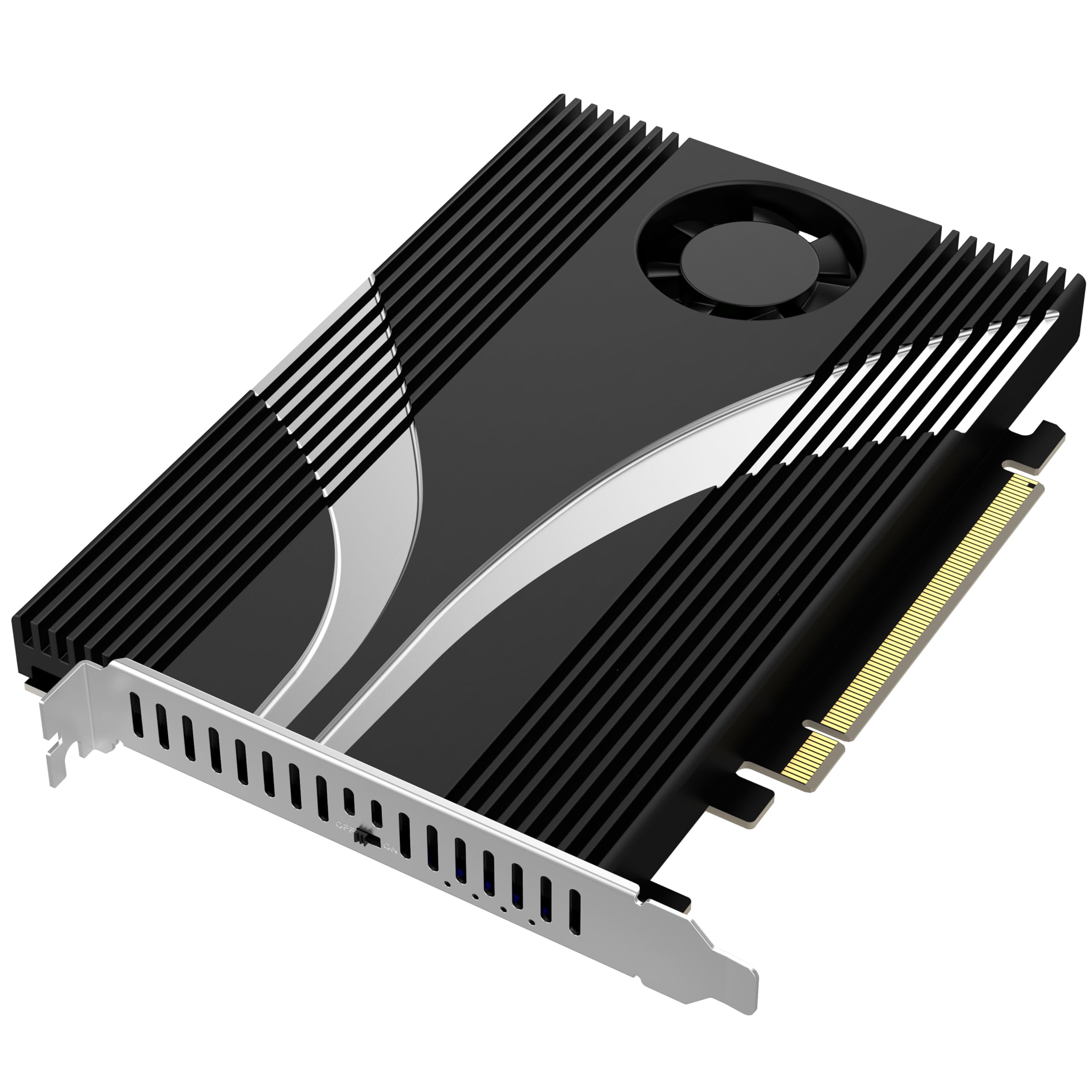 SABRENT Carte d'adaptateur NVMe SSD PCIe |0 x16 avec refroidissement actif pour 4 disques SSD NVMe Ultra-High-Speed [EC-