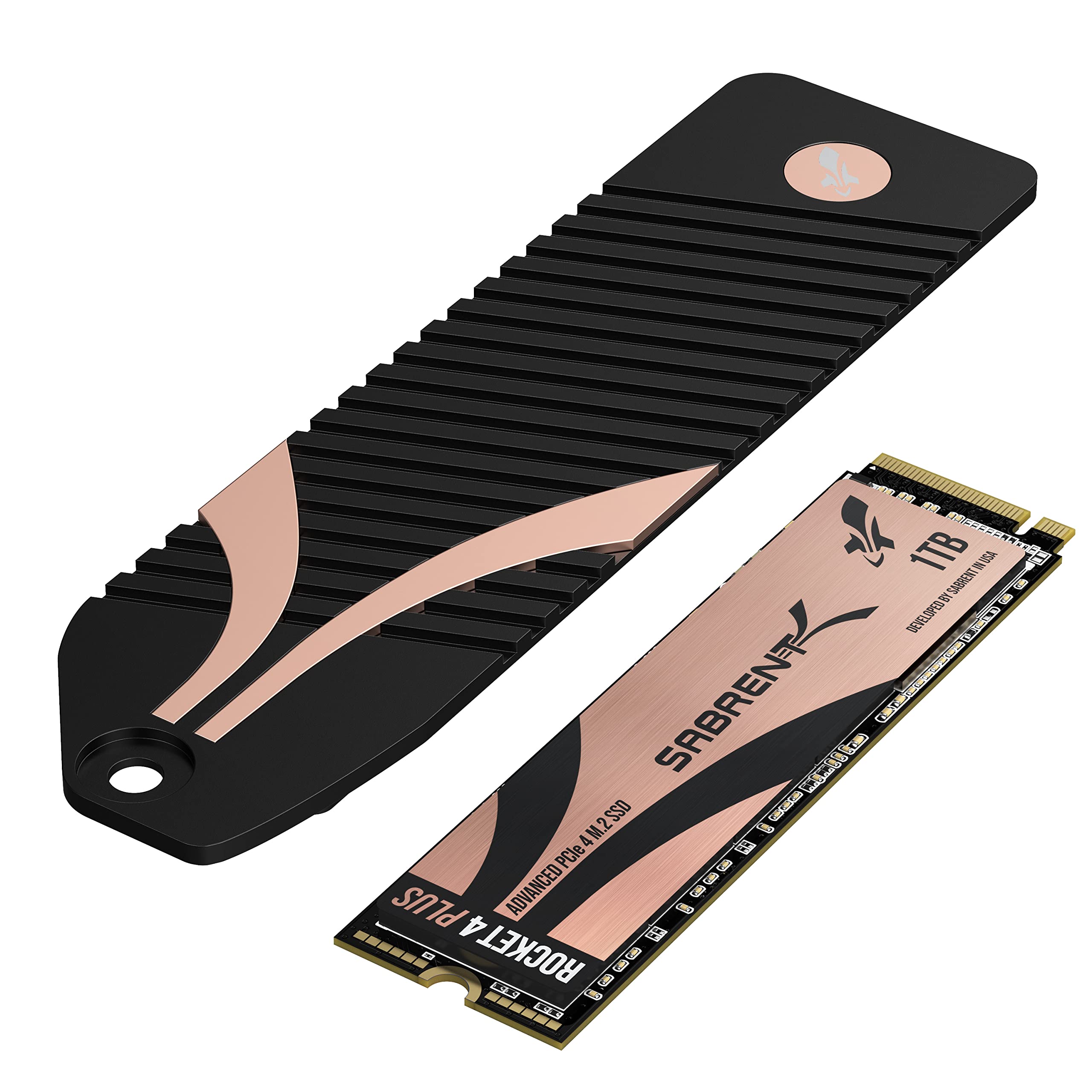 SABRENT M.2 NVMe SSD 1To Gen4 avec dissipateur Thermique PS5 pour Joueurs Actifs, Disque Dur Interne 7000Mo/s en Lecture